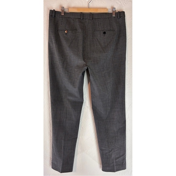 Theory Heartsdale Clasic Check Wool Blend Trouser Pants Workwear Office, size 12 - Picture 6 of 9
